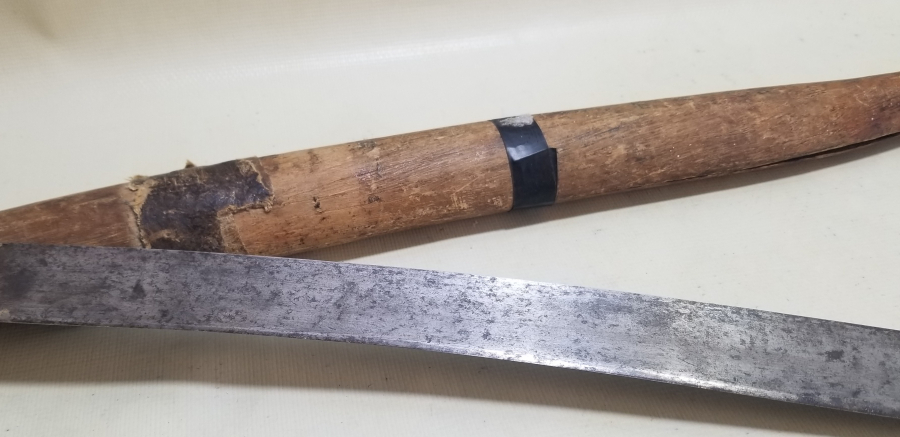 GÜMÜŞ SAPLI OSMANLI DÖNEMİ YENİÇERİ YATAĞAN KILIÇ