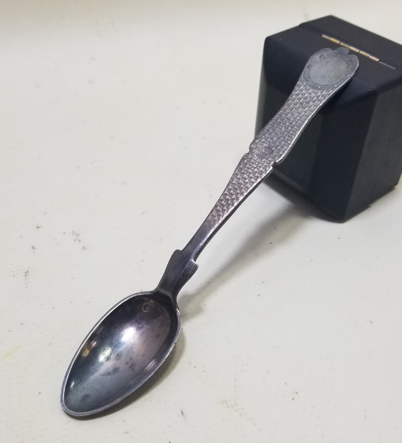 AZNAVUR İŞÇİLİKLİ OSMANLI DÖNEMİ TUĞRALI GÜMÜŞ KAŞIK