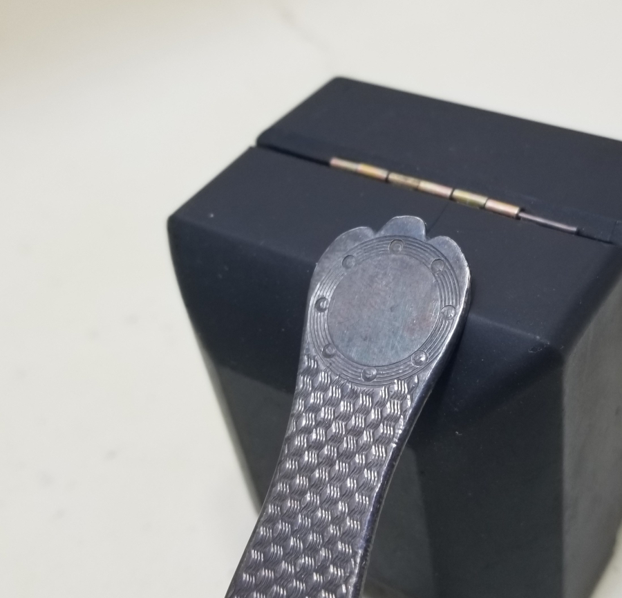 AZNAVUR İŞÇİLİKLİ OSMANLI DÖNEMİ TUĞRALI GÜMÜŞ KAŞIK