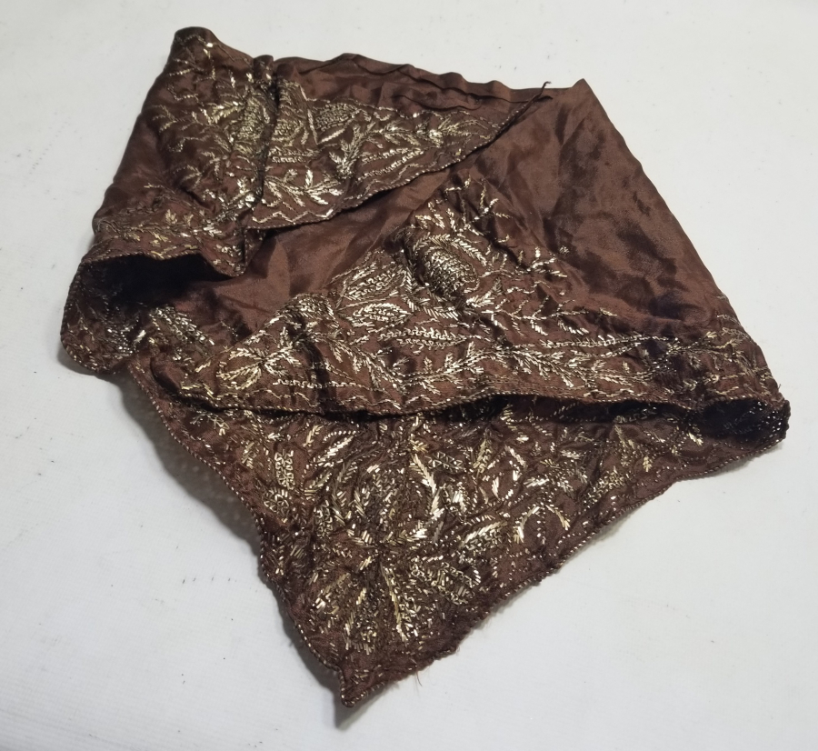 OSMANLI DÖNEMİ NADİR GÜMÜŞ TELKIRMA İŞÇİLİKLİ EFE MENDİLİ