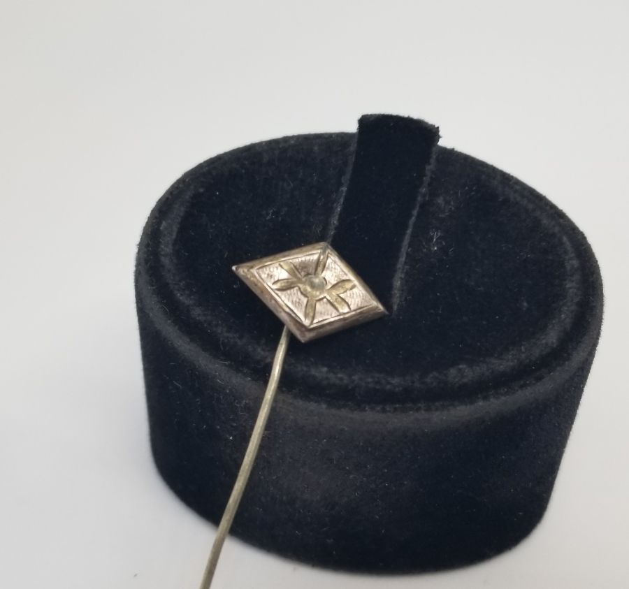 OSMANLI DÖNEMİ SAVATLI GÜMÜŞ YAKA İĞNESİ