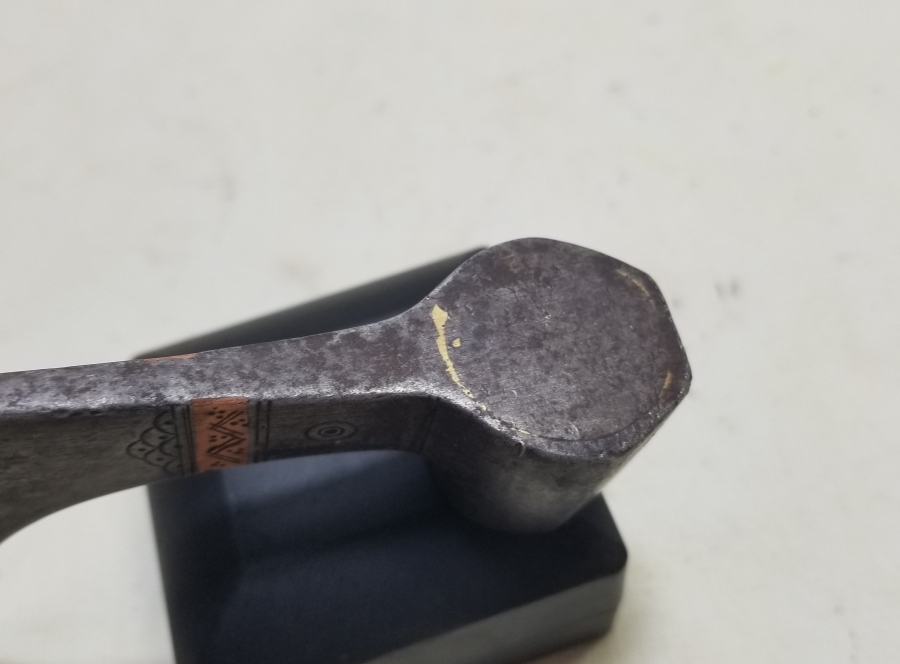 OSMANLI DÖNEMİ ÜZERİ ALTIN ÇAKMA İŞÇİLİKLİ ÇOK NADİR YENİÇERİ TÖREN BALTASI