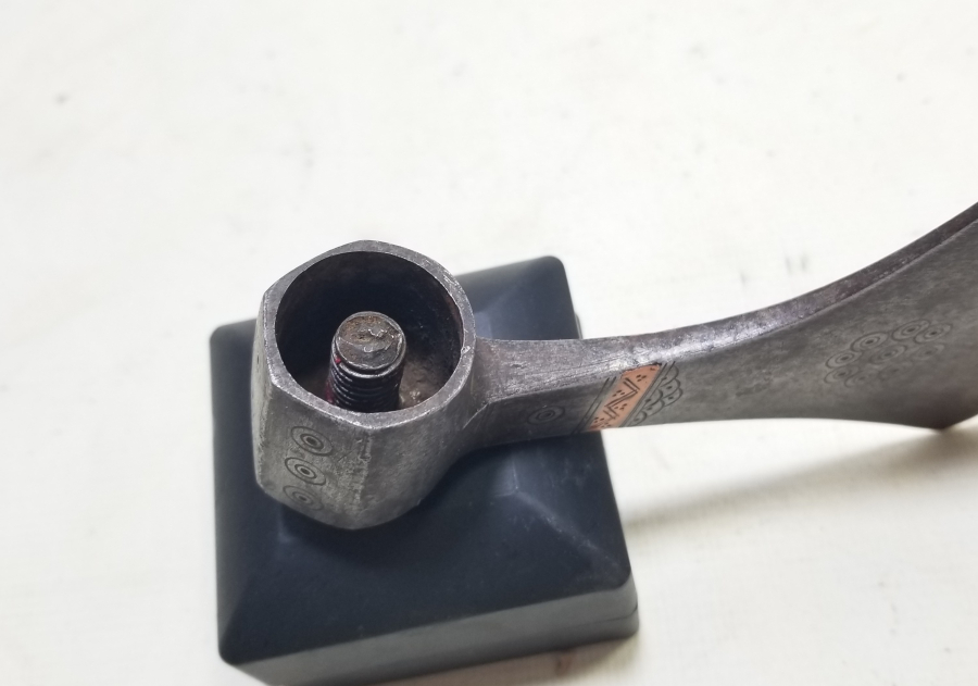 OSMANLI DÖNEMİ ÜZERİ ALTIN ÇAKMA İŞÇİLİKLİ ÇOK NADİR YENİÇERİ TÖREN BALTASI