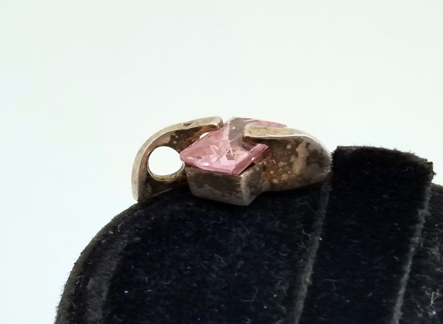 MARGAZİT TAŞLI GÜMÜŞ KOLYE UCU