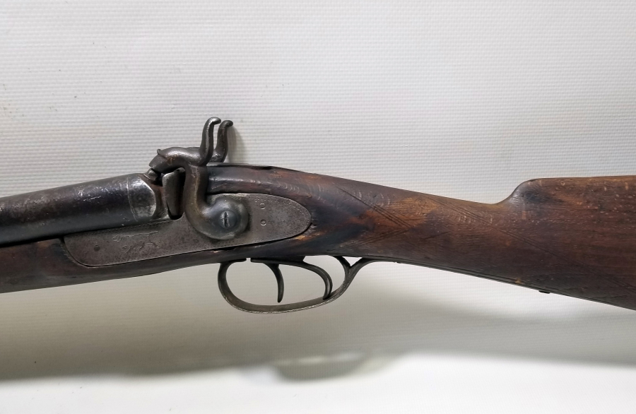 ÜZERİ KALEM İŞÇİLİKLİ EL YAPIMI OSMANLI DÖNEMİ ÇİFTE DOLMA TÜFEK