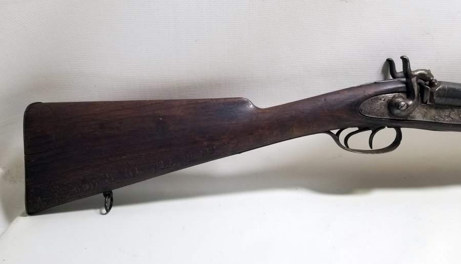 ÜZERİ KALEM İŞÇİLİKLİ EL YAPIMI OSMANLI DÖNEMİ ÇİFTE DOLMA TÜFEK