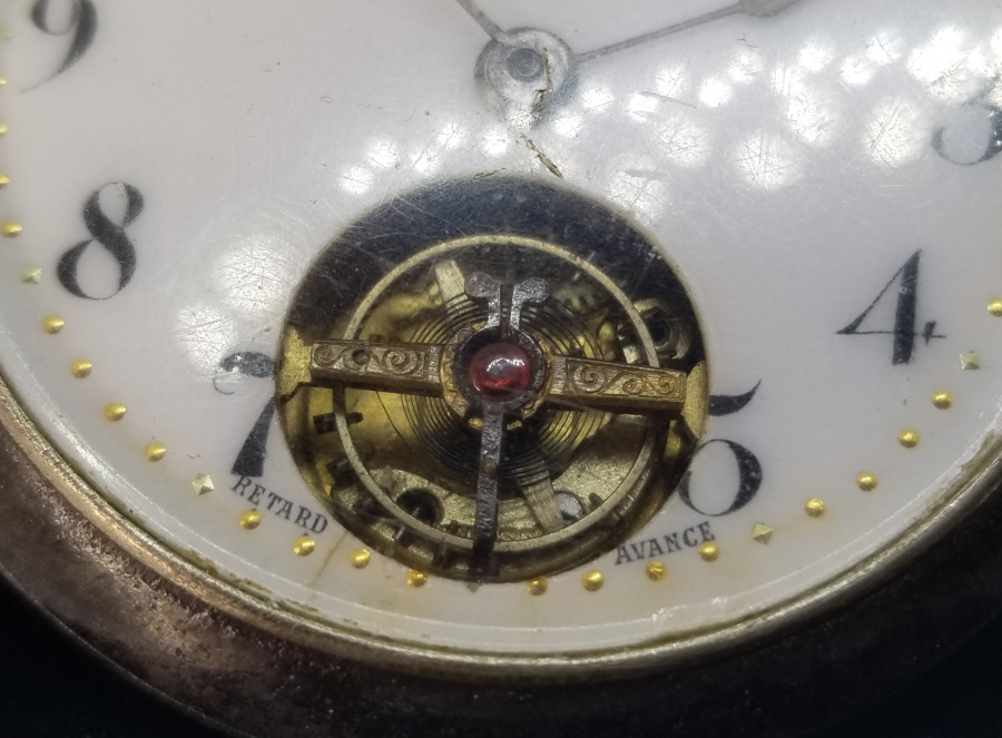 ÇOK NADİR KADRANI ALTIN BEZELİ BONHEUR CEP SAATİ