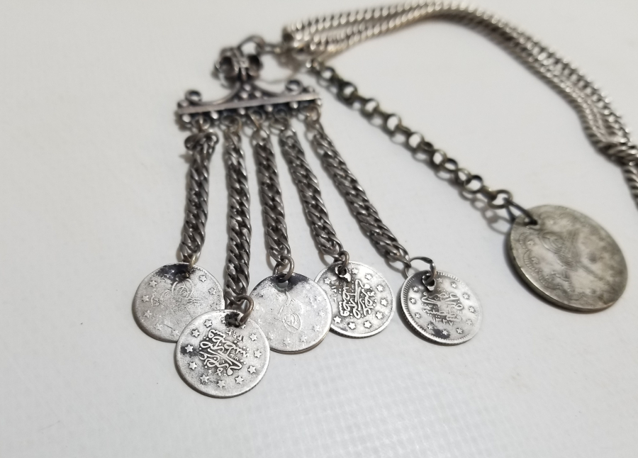 MİNELİ SÜRGÜLÜ OSMANLI DÖNEMİ İPEK ZİNCİRLİ GÜMÜŞ CEP SAATİ KÖSTEĞİ