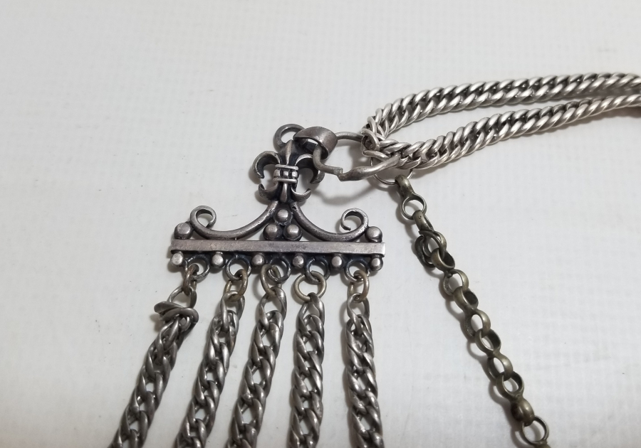 MİNELİ SÜRGÜLÜ OSMANLI DÖNEMİ İPEK ZİNCİRLİ GÜMÜŞ CEP SAATİ KÖSTEĞİ