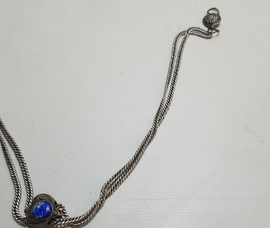 MİNELİ SÜRGÜLÜ OSMANLI DÖNEMİ İPEK ZİNCİRLİ GÜMÜŞ CEP SAATİ KÖSTEĞİ