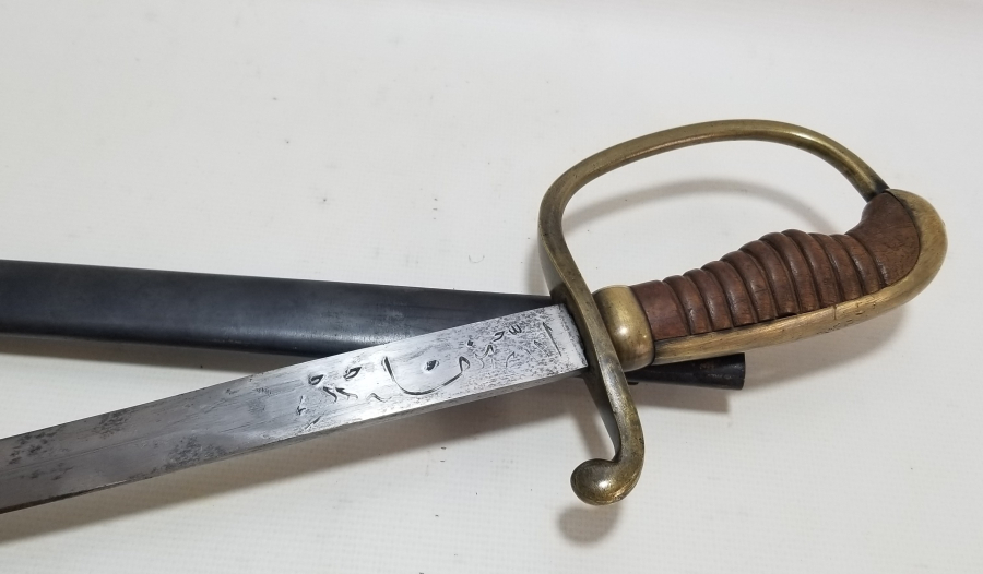 OSMANLI DÖNEMİ ALLAH BİZİMLE YAZILI NADİR BOYDA TOPÇU KILICI - TOPÇU SUBAYI'NIN SON SAVUNMA KILICI