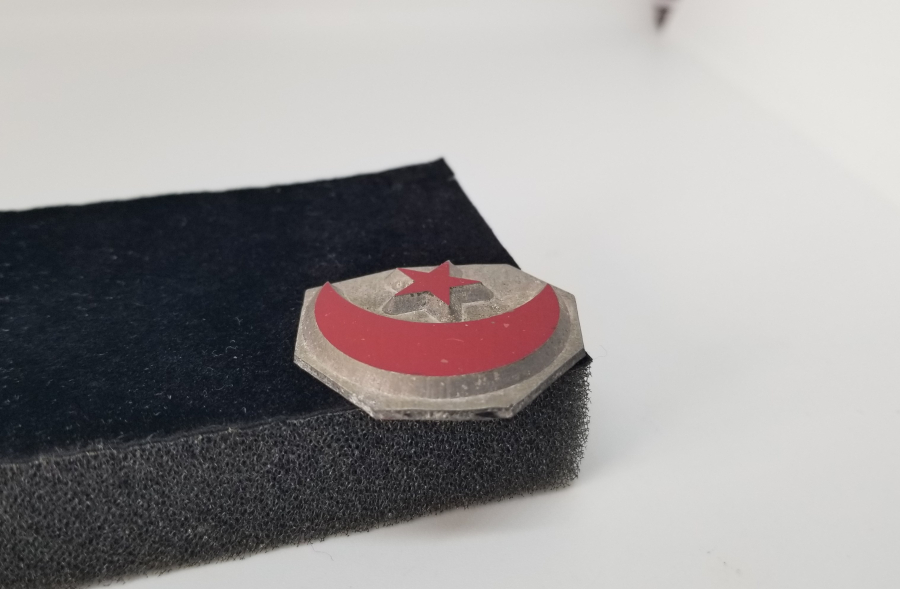 OSMANLI DÖNEMİ AY YILDIZLI NADİR ASKERİ PARAF KLİŞESİ