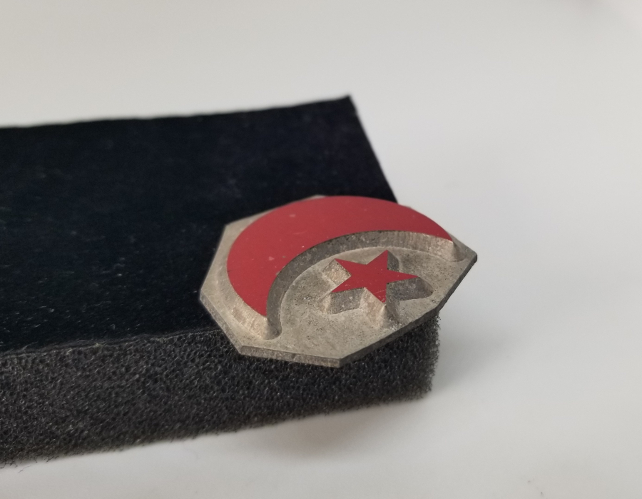 OSMANLI DÖNEMİ AY YILDIZLI NADİR ASKERİ PARAF KLİŞESİ