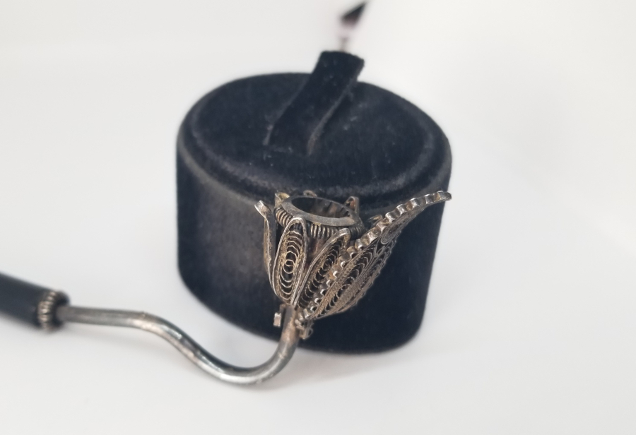 OSMANLI DÖNEMİ TELKARİ İŞÇİLİKLİ ÖZEL YAPIM GÜMÜŞ AĞIZLIK