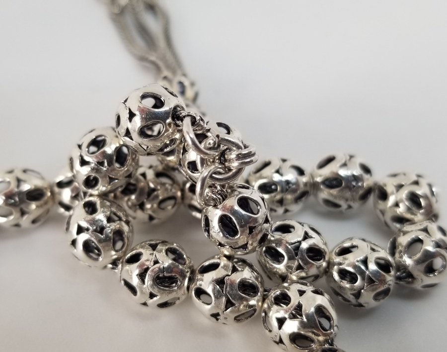 ÖZEL YAPIM GÜMÜŞ TESPİH