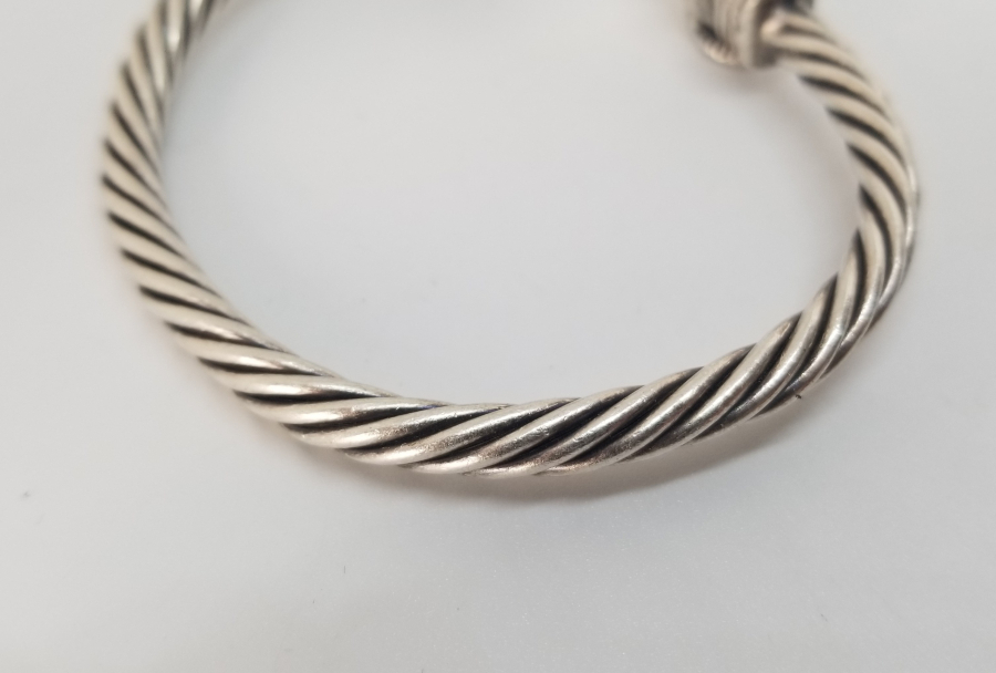 ÖZEL YAPIM KOÇ BAŞLI GÜMÜŞ BİLEZİK - BİLEKLİK