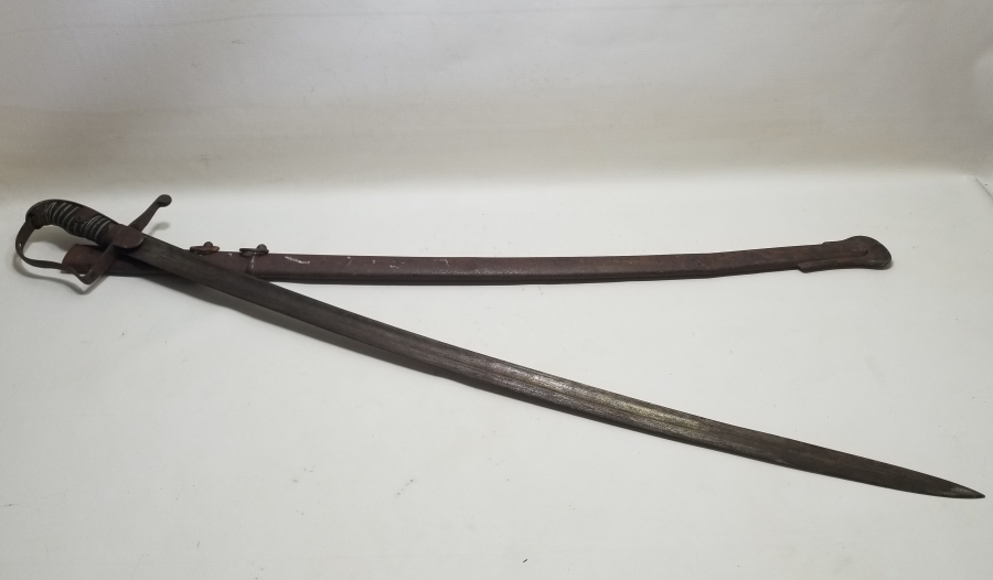 1. DÜNYA SAVAŞI DÖNEMİ NADİR FORMDA OLUKLU OSMANLI AĞIR SÜVARİ KILICI