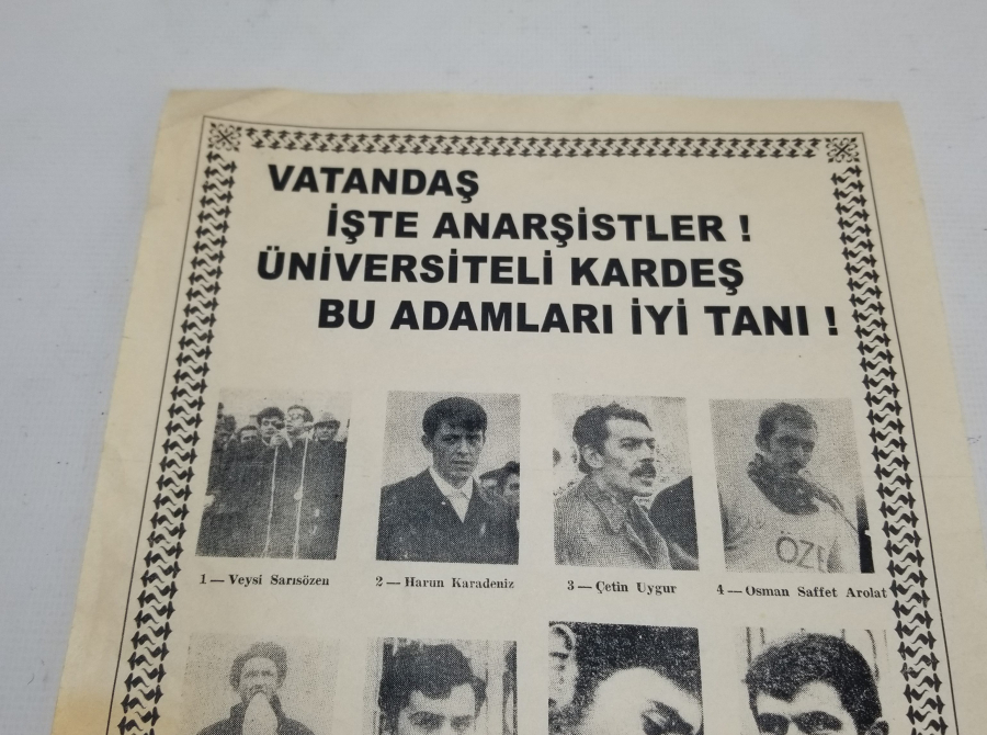 1970 LERDEN ÇOK NADİR SİYASİ AFİŞ