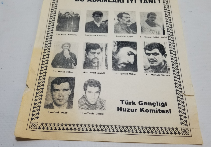 1970 LERDEN ÇOK NADİR SİYASİ AFİŞ
