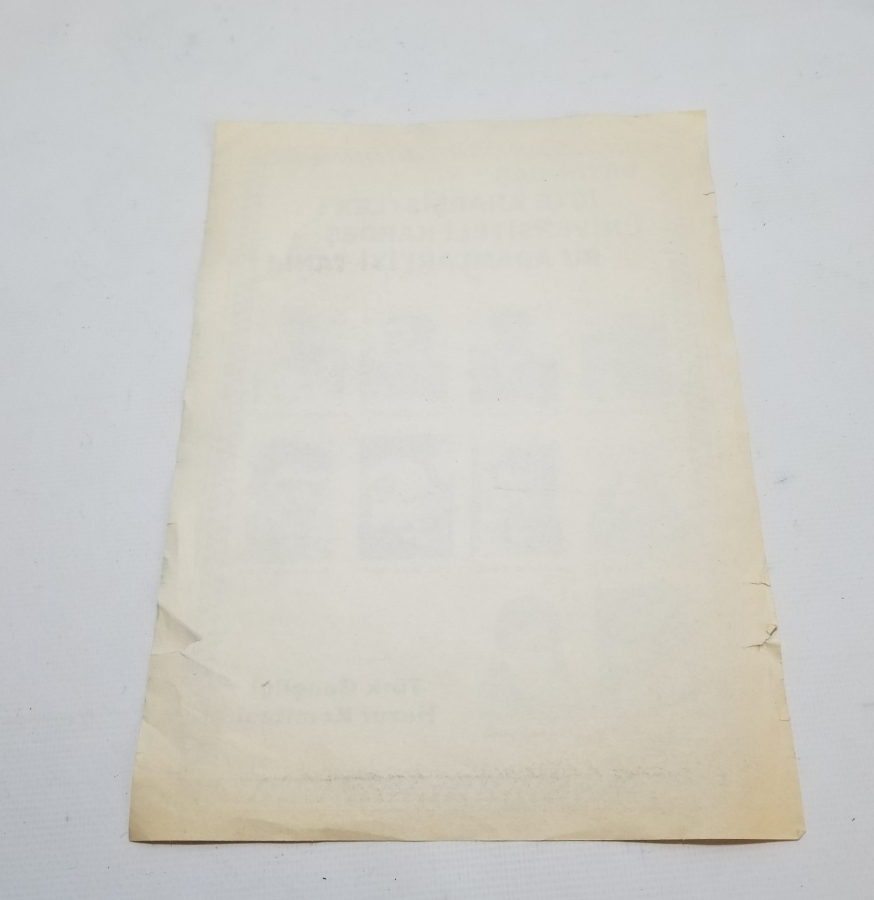 1970 LERDEN ÇOK NADİR SİYASİ AFİŞ