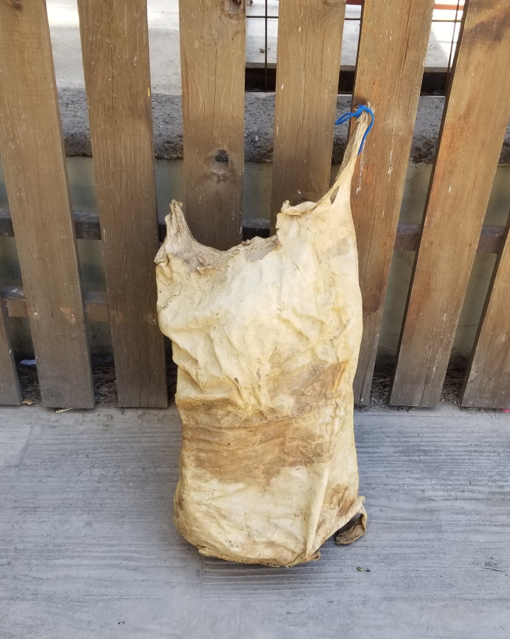 OSMANLI DÖNEMİ ÇOK NADİR DERİ SAKA KÜFESİ - SUCU KÜFESİ