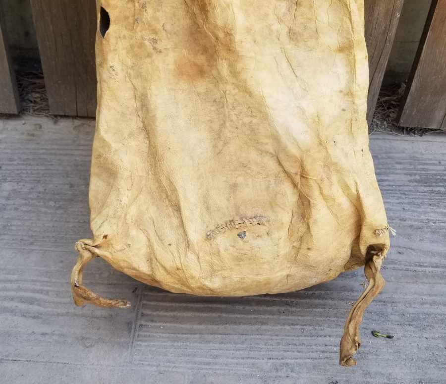 OSMANLI DÖNEMİ ÇOK NADİR DERİ SAKA KÜFESİ - SUCU KÜFESİ