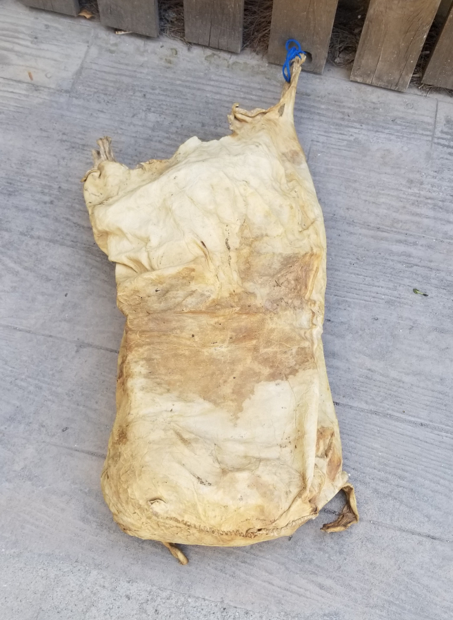 OSMANLI DÖNEMİ ÇOK NADİR DERİ SAKA KÜFESİ - SUCU KÜFESİ