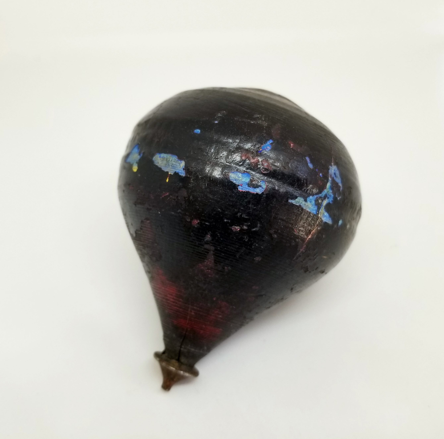 OSMANLI DÖNEMİ EL YAPIMI KÖK BOYALI AHŞAP TOPAÇ