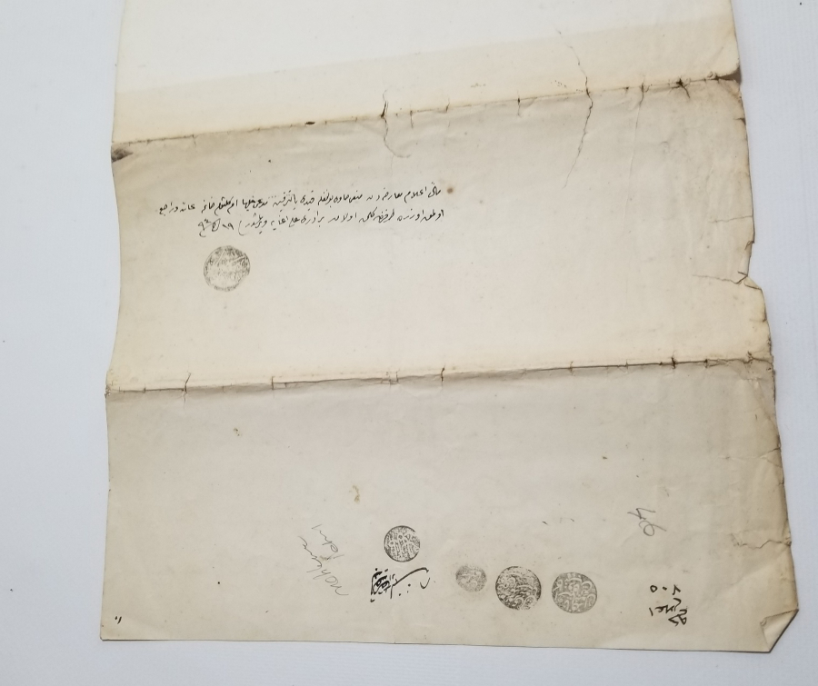 OSMANLI DÖNEMİ EL YAZMA BÜYÜK BOY HÜCCET