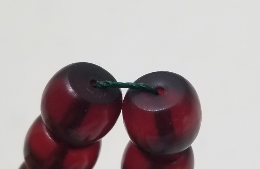 OSMANLI DÖNEMİ KEMANE TORNA YAPIMI ATEŞ KEHRİBARI TESPİH