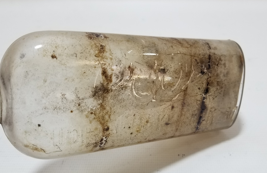 ÜZERİ OSMANLICA VE LATİNCE YAZILI ÇOK NADİR HAKKI EKREM İLAÇ ŞİŞESİ