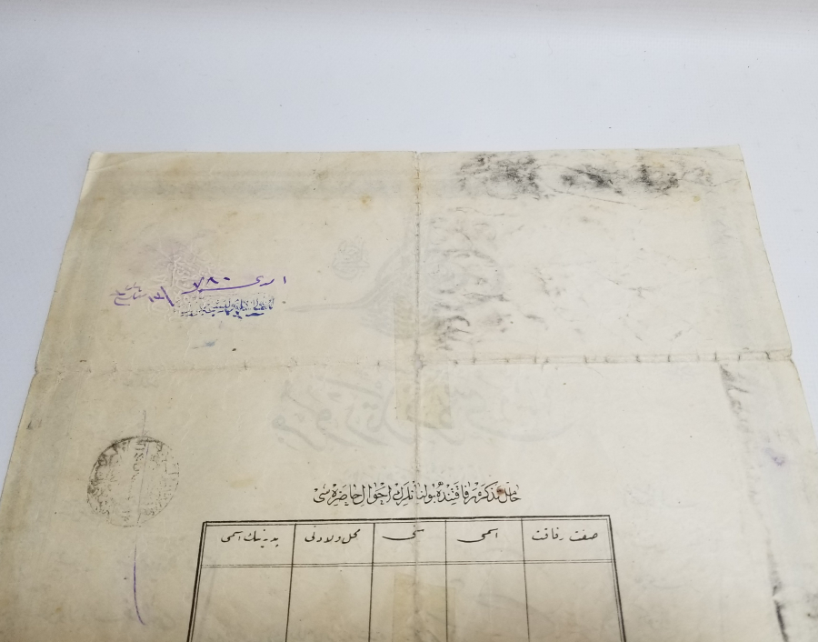 İSTANBUL İŞGALİ DÖNEMİ NADİR MÜRUR TEZKERESİ