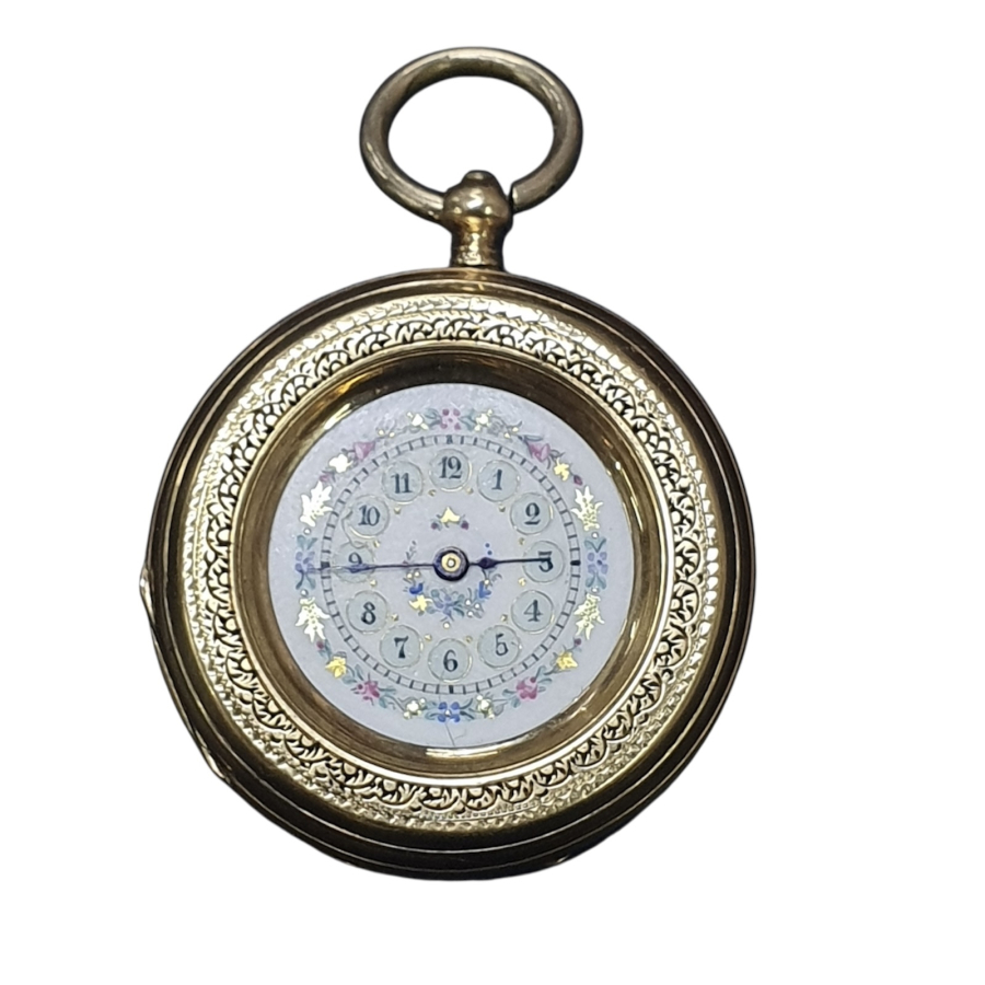 ANTİKA KURMALI İSKELET MODEL CEP SAATİ