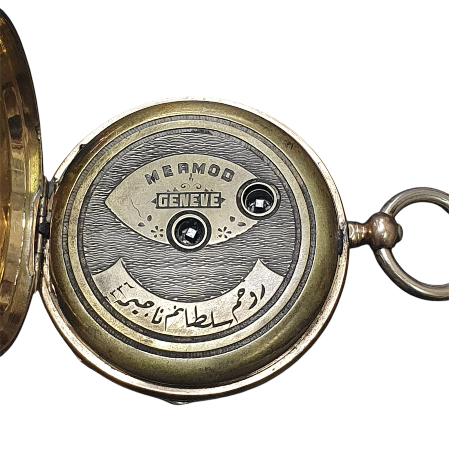 ANTİKA KURMALI İSKELET MODEL CEP SAATİ