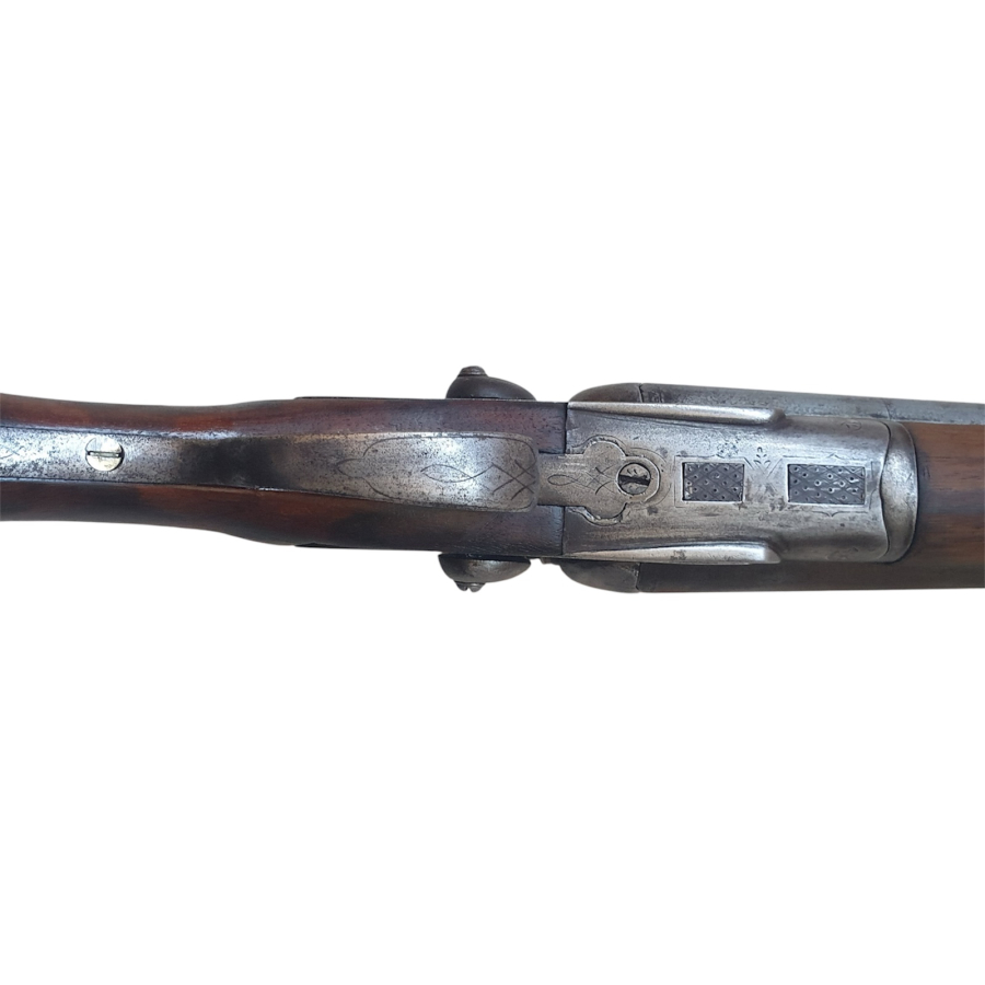 OSMANLI DÖNEMİ BELÇİKA YAPIMI NADİR İLK DÖNEM ÇİFTE TÜFEK