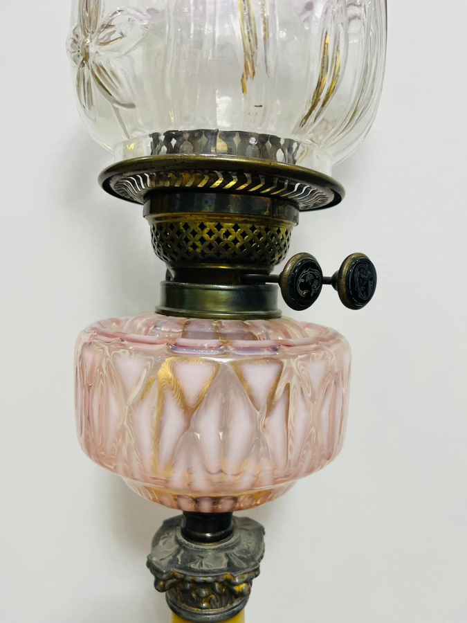 MERMER KAİDELİ OSMANLI DÖNEMİ NADİR TİPTE GAZ LAMBASI 