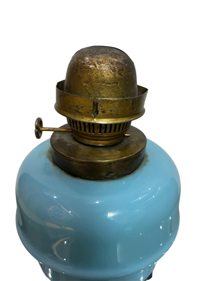 OSMANLI DÖNEMİ NADİR RENKTE OPALİN GAZ LAMBASI