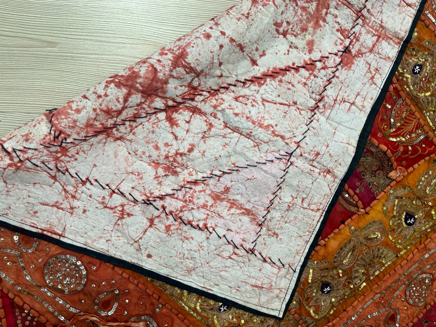 SIRMA İŞÇİLİKLİ VE PULLU EL İŞİ ANTİKA BOHÇA