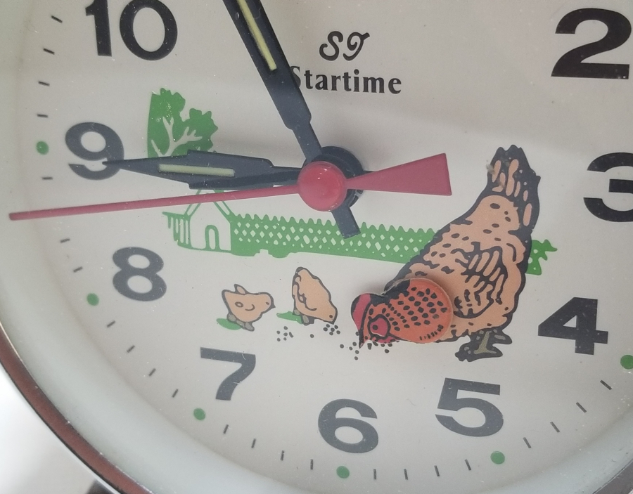 ANTİKA KURMALI TAVUKLU MASA SAATİ