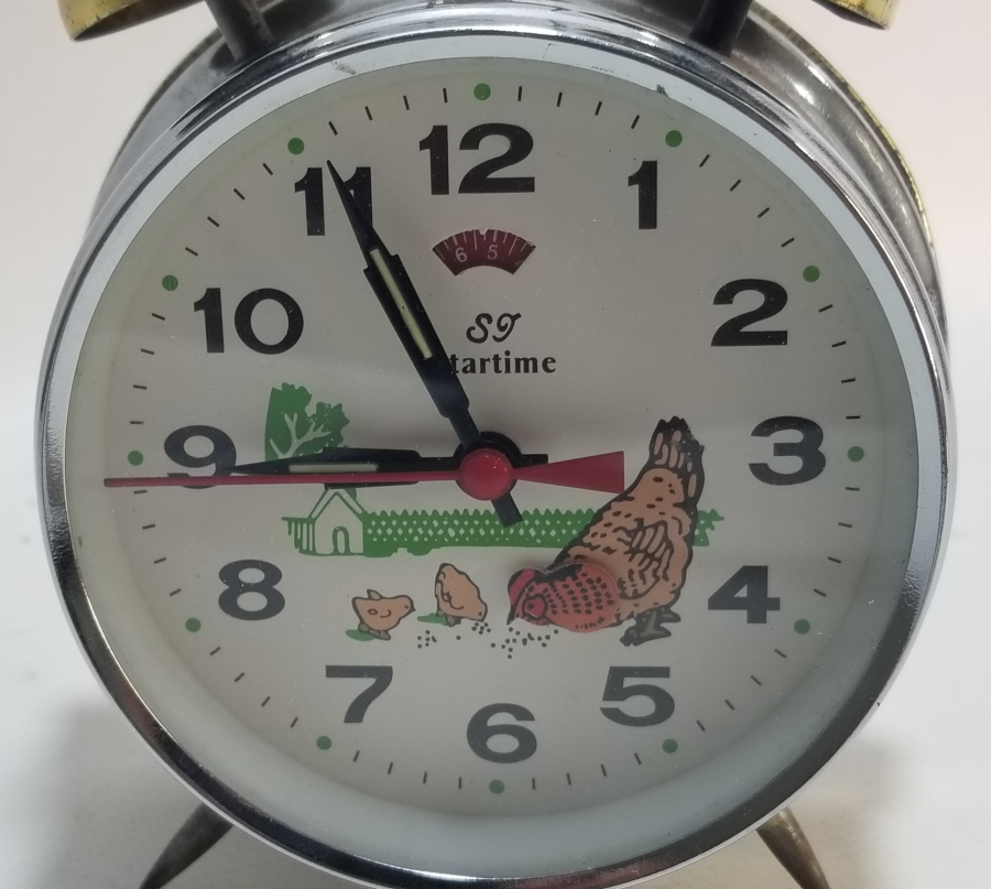 ANTİKA KURMALI TAVUKLU MASA SAATİ