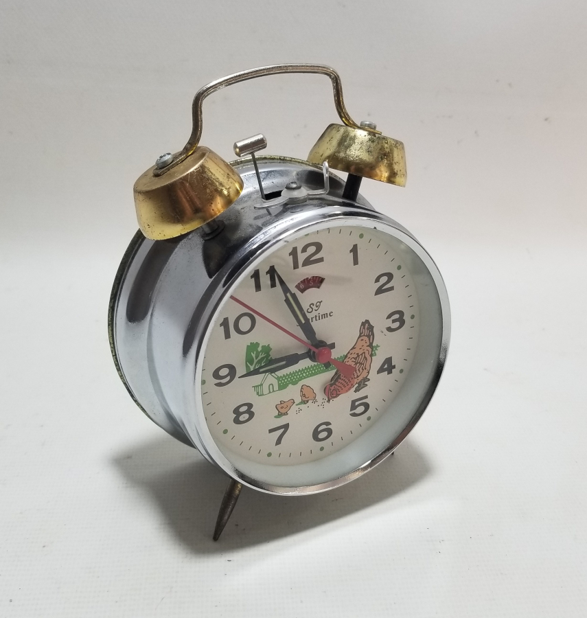 ANTİKA KURMALI TAVUKLU MASA SAATİ