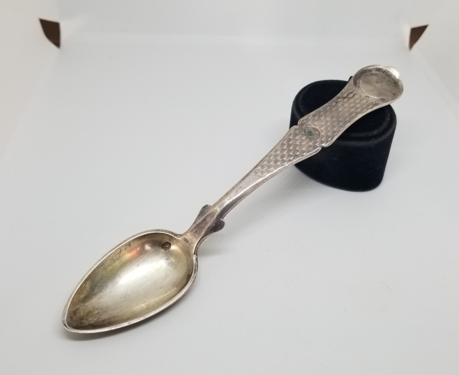 AZNAVUR İŞÇİLİKLİ OSMANLI DÖNEMİ TUĞRALI GÜMÜŞ KAŞIK