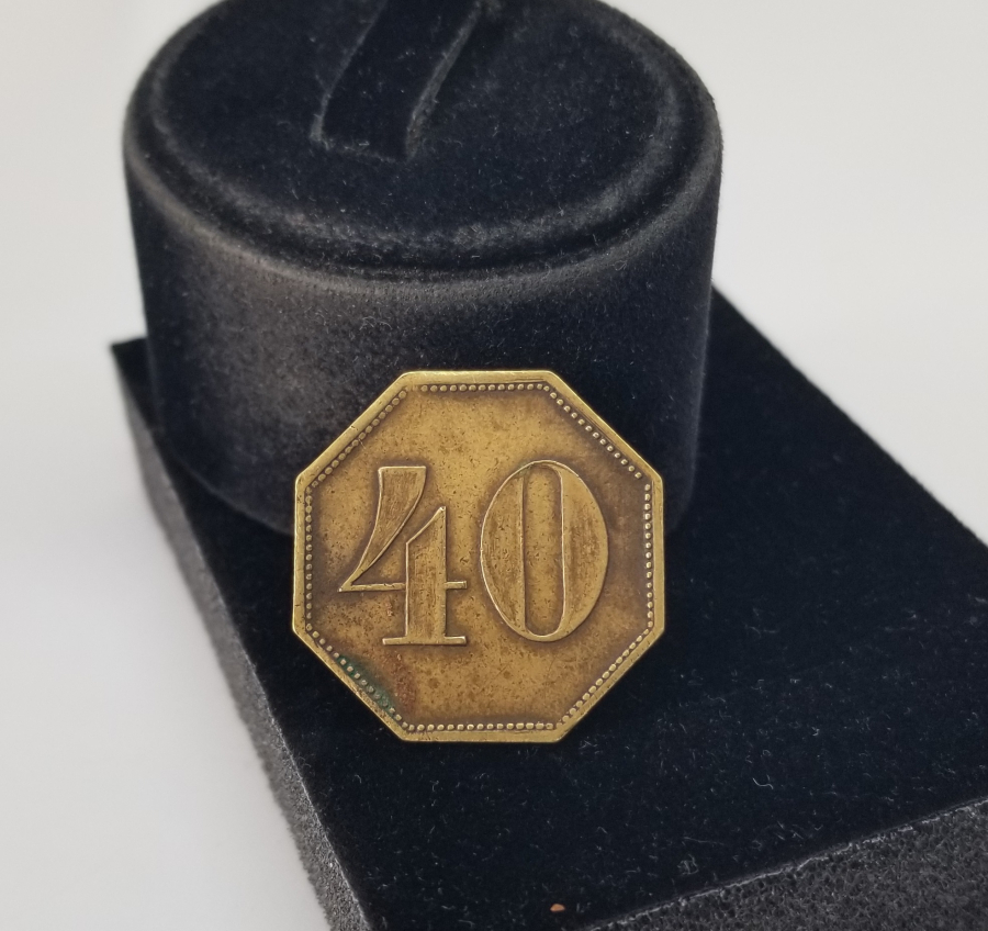 CONSTANTINOPEL WILH. KOHM. YAZILI ÇOK NADİR JETON