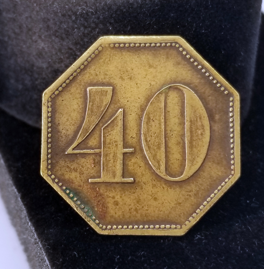 CONSTANTINOPEL WILH. KOHM. YAZILI ÇOK NADİR JETON