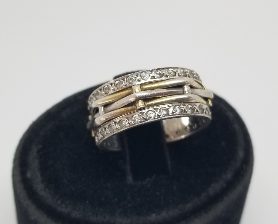 KABARTMA İŞÇİLİKLİ VE MARGAZİT TAŞLI GÜMÜŞ ALYANS