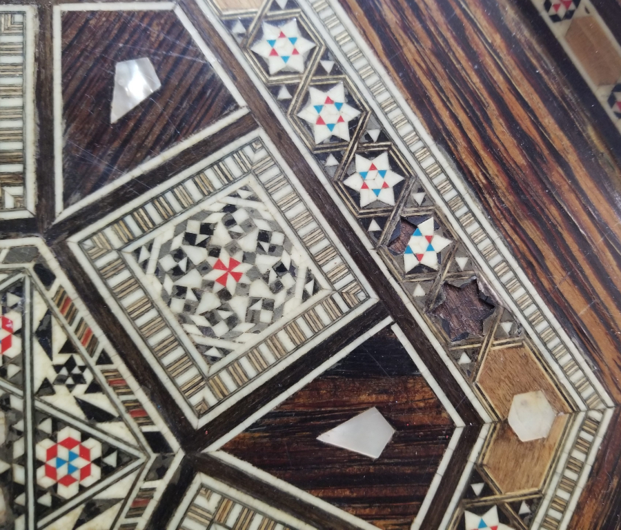 MARKÜTERİ İŞÇİLİKLİ OSMANLI DÖNEMİ NADİR KAHVE TEPSİSİ