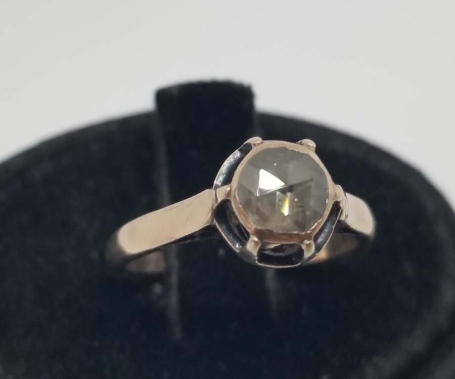 OSMANLI DÖNEMİ İRİ TAŞLI TEK TAŞ ELMAS YÜZÜK