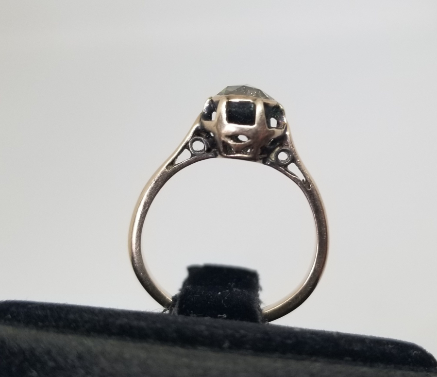 OSMANLI DÖNEMİ İRİ TAŞLI TEK TAŞ ELMAS YÜZÜK