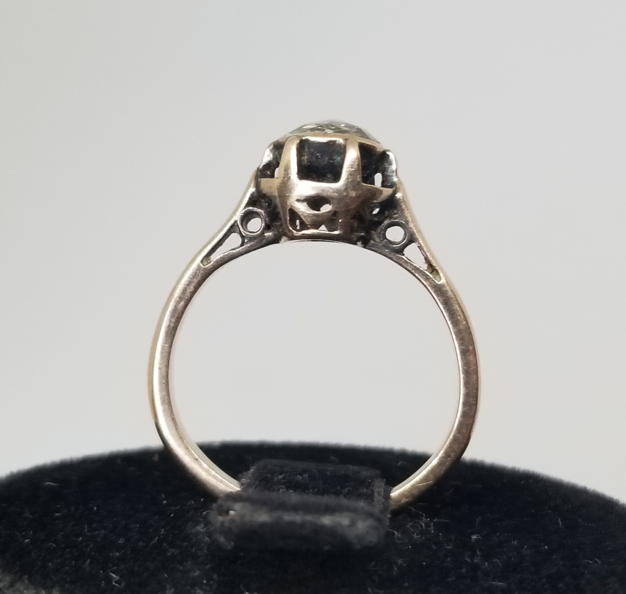 OSMANLI DÖNEMİ İRİ TAŞLI TEK TAŞ ELMAS YÜZÜK