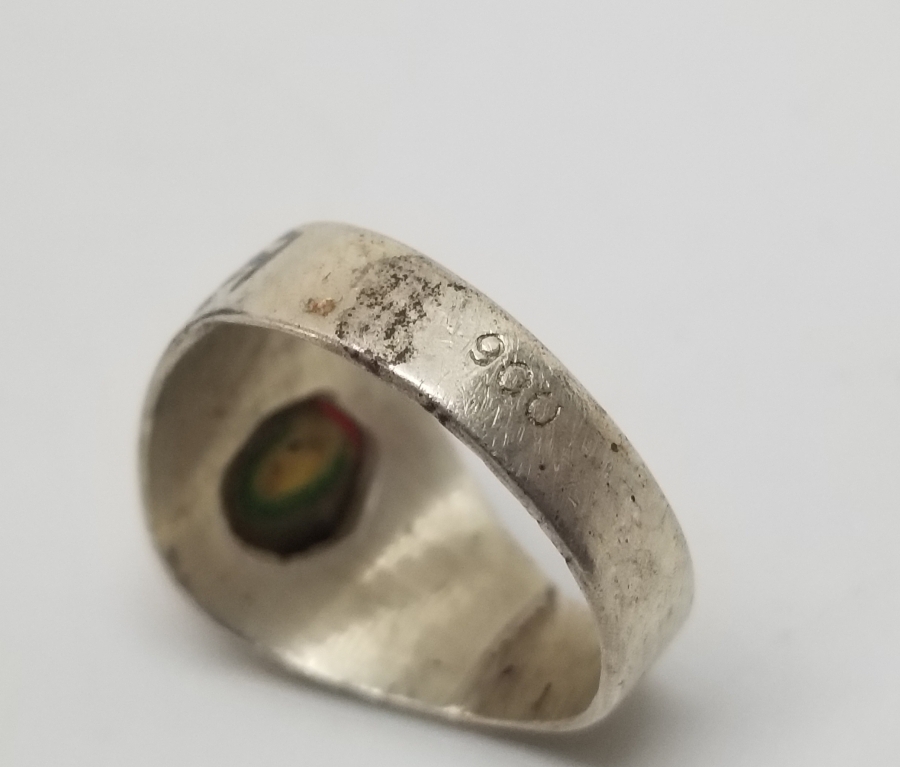 ÖZEL YAPIM SAVAT İŞÇİLİKLİ SİYAH AKİK YÜZÜK